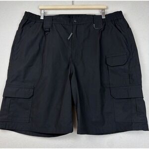 Propper Men's Tactical Black Cargo Shorts Utility Size 44 Elastic Waist Canvas